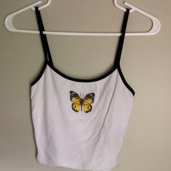 Skylar Brandy Melville Butterfly Tank - Picture 2 of 4